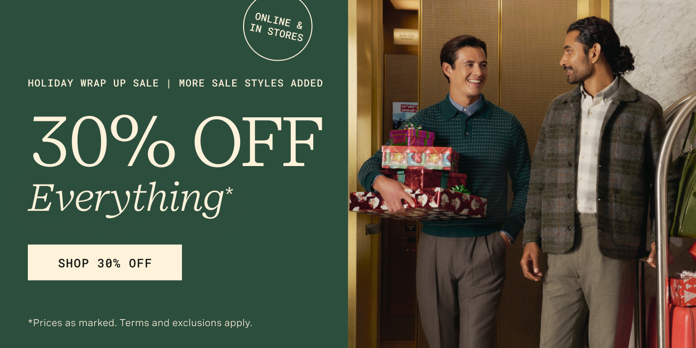30% Off Holiday Wrap Up Sale