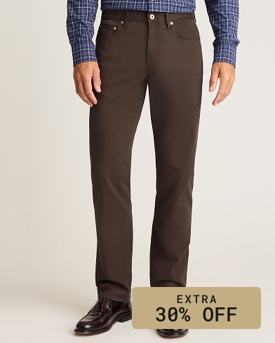 Italian Brushed 5-Pocket Pants