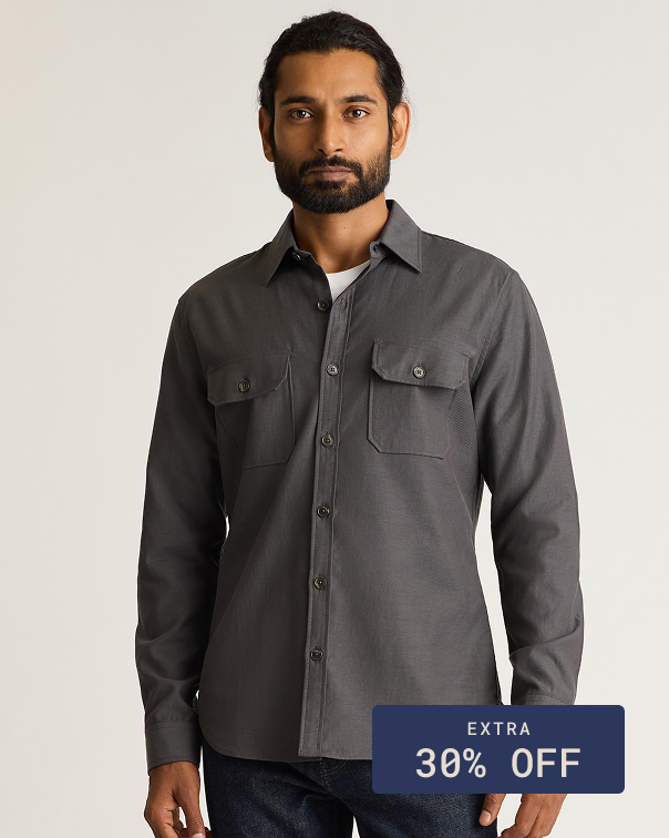 Garment-Dyed Utility Shirt