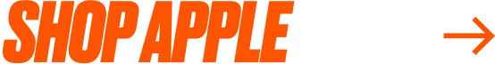 Orange text saying "Shop Apple" with an orange arrow to the right