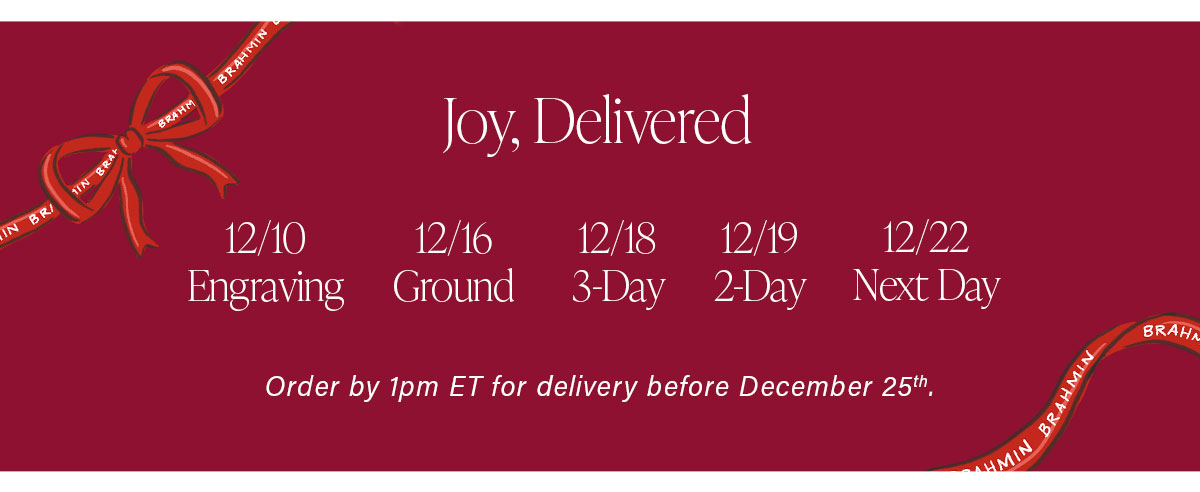 Joy, Delivered Order by 1pm ET for delivery before ADecember 25th