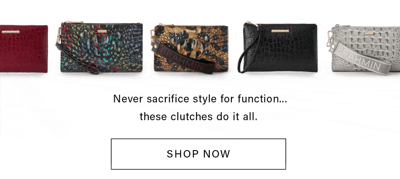 Never sacrifice style for function...these clutches do it all. SHOP NOW