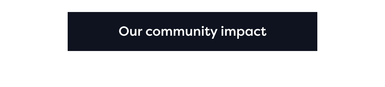 Our community impact