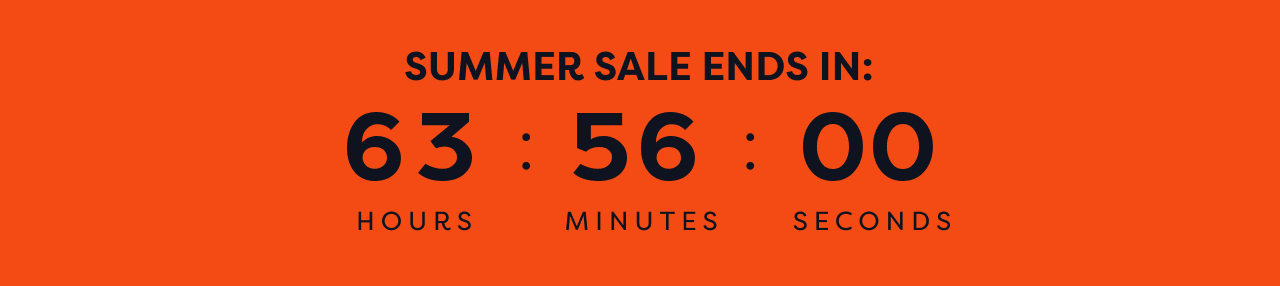 Timer counting down to the end of the Summer Sale