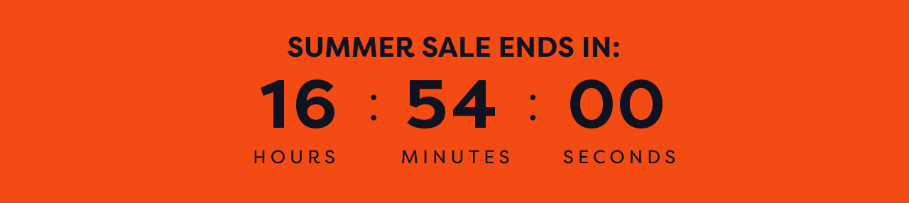 Timer counting down to the end of the Summer Sale