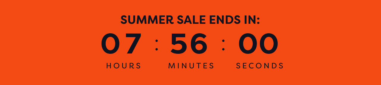 Timer counting down to the end of the Summer Sale