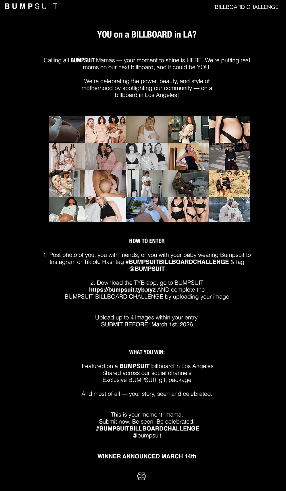 Sign Up For TYB and Enter