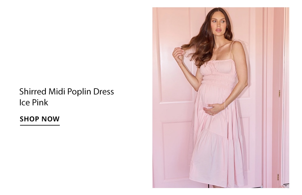 Shop The Midi Poplin in Ice Pink