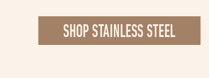 Shop stainless steel button on a beige background