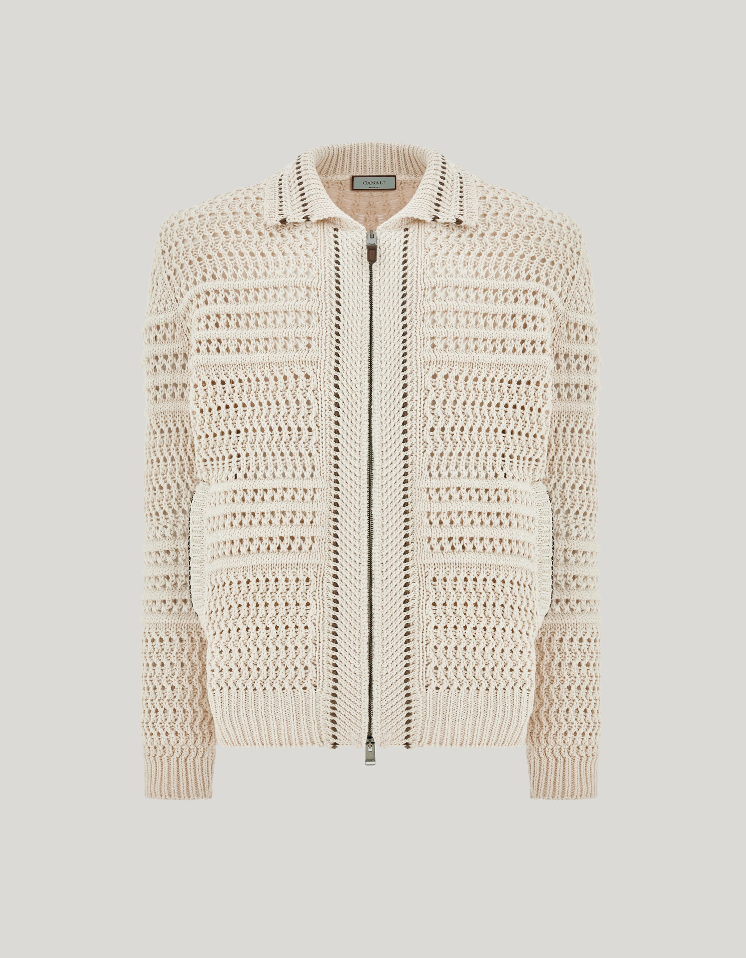 Men’s elegant cotton long-sleeved cardigan