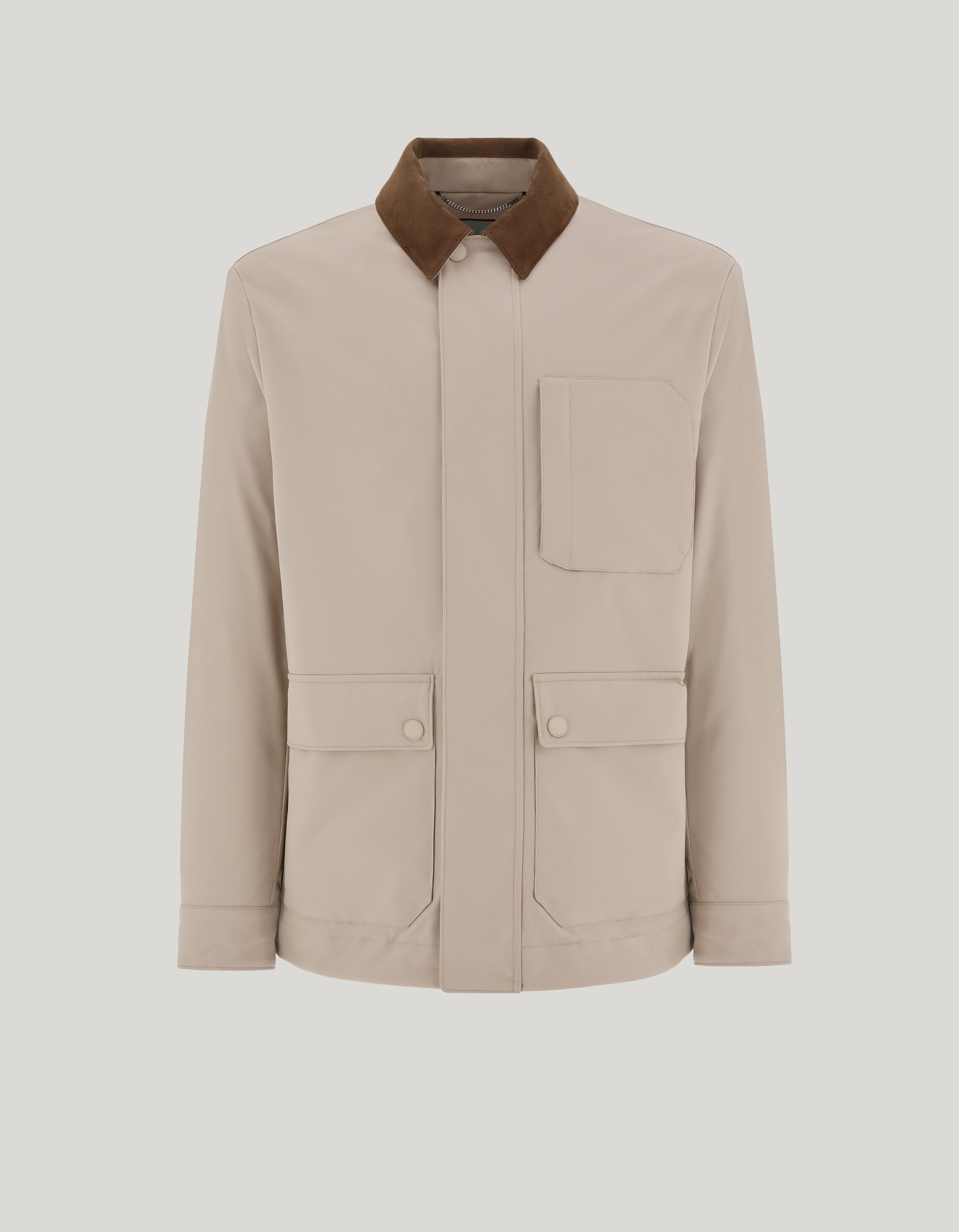 Men’s luxury technical fabric shirt jacket_O30530-SG03221-705