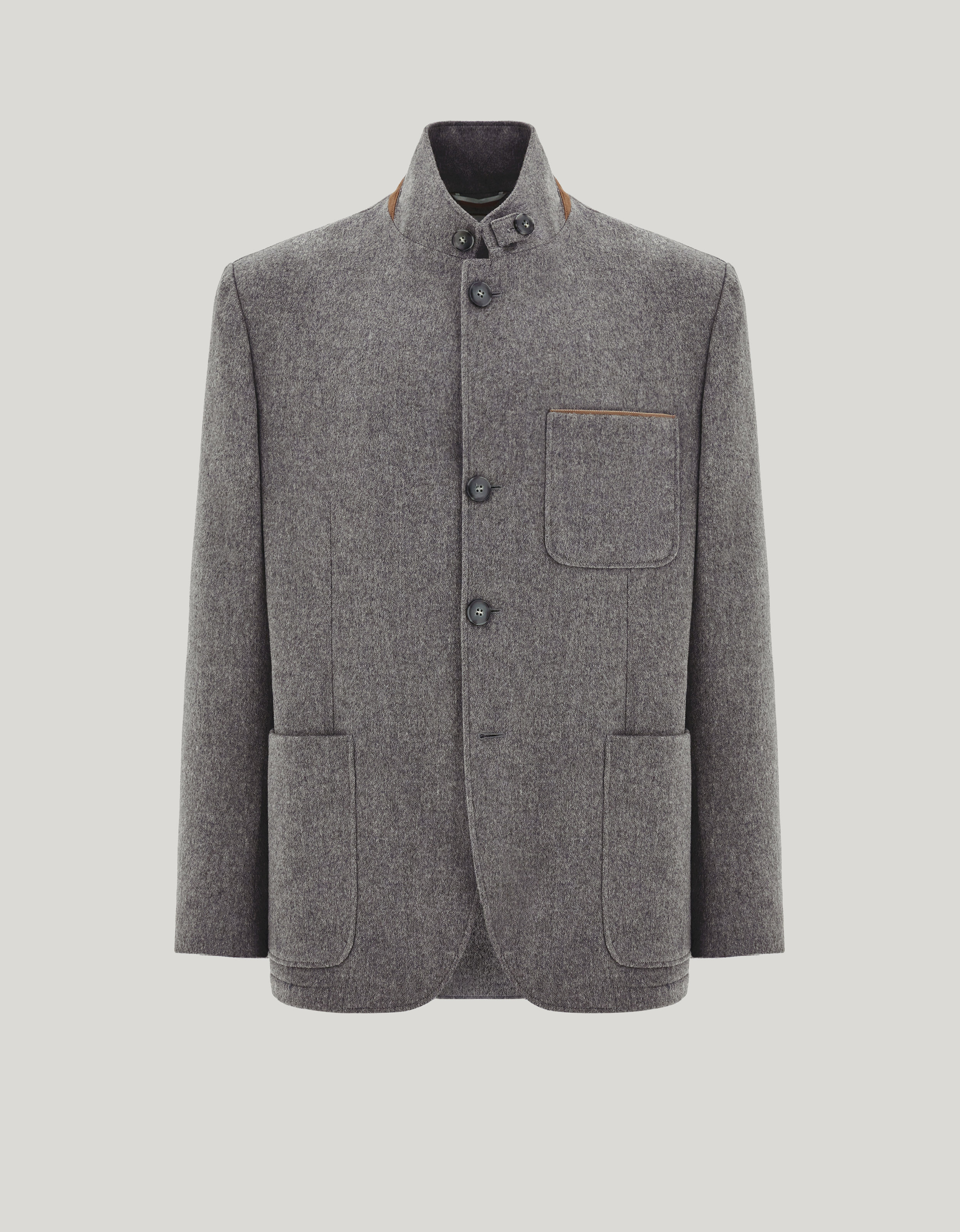 Men’s grey single-breasted jacket_E31020H-CX05986-111