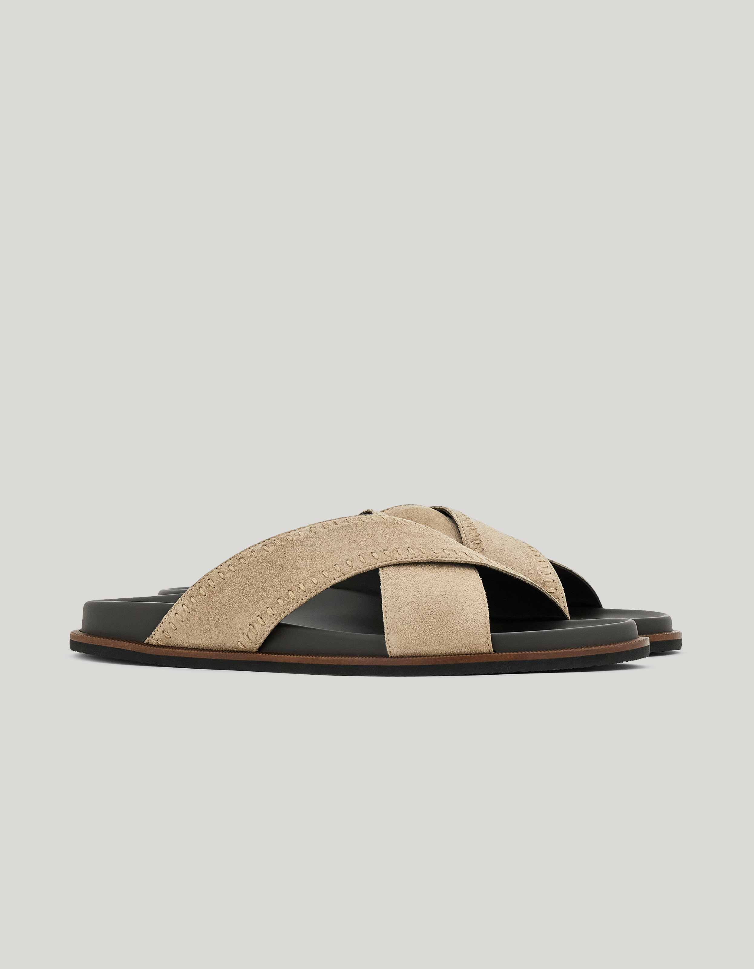 Men's beige suede sandals_481202-RB01274-700