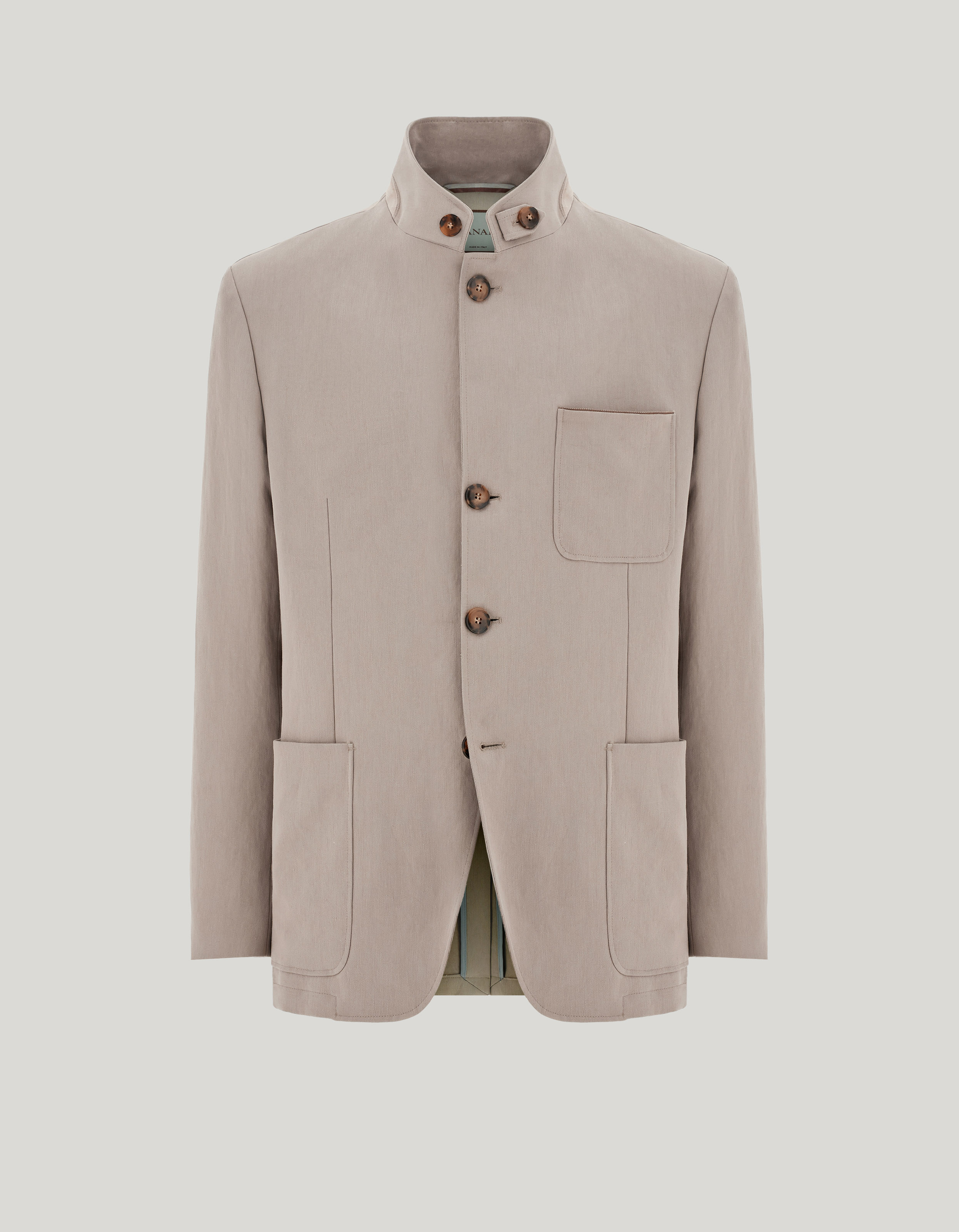 Men’s beige pure linen jacket_31120-CU06017-702