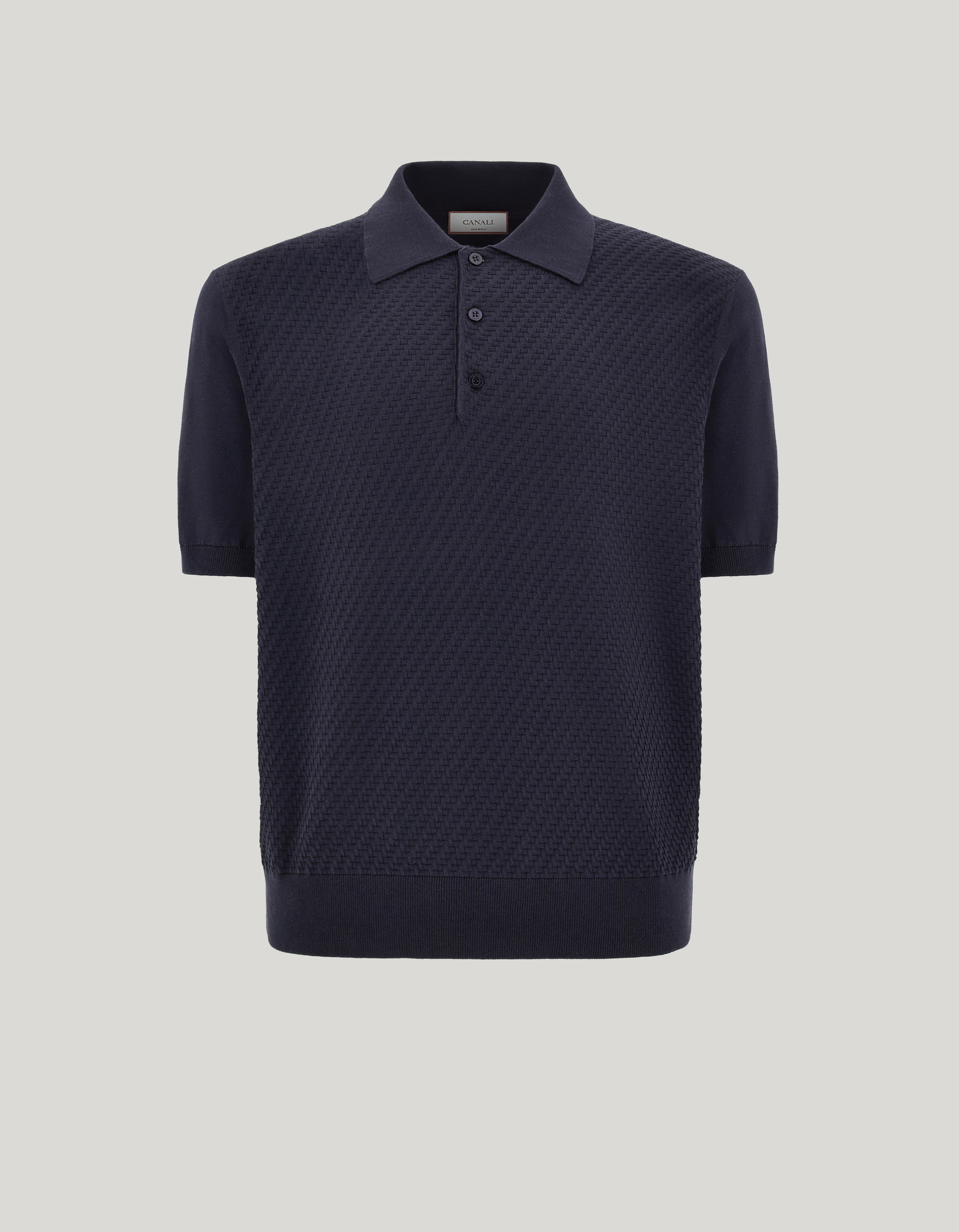 Blue regular-fit cotton and silk blend polo shirt_C0127-MK02466-300