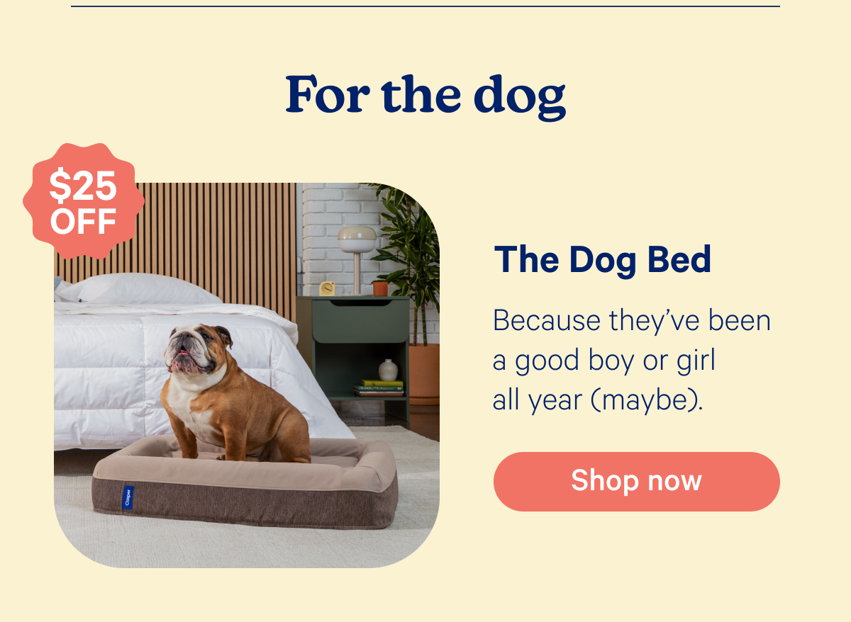For the dog