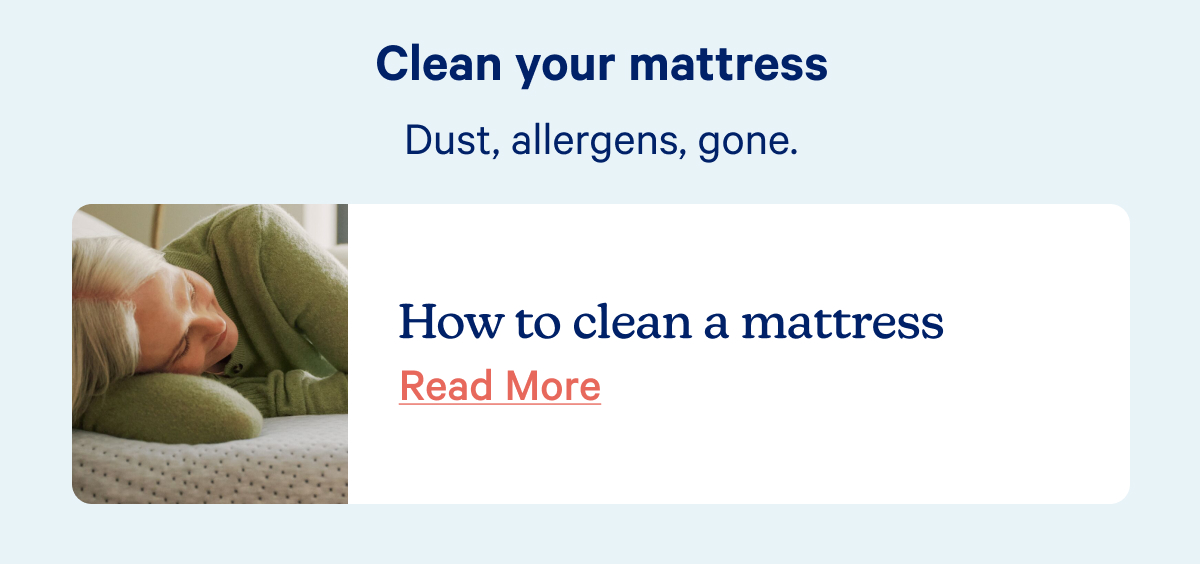 Clean your mattress