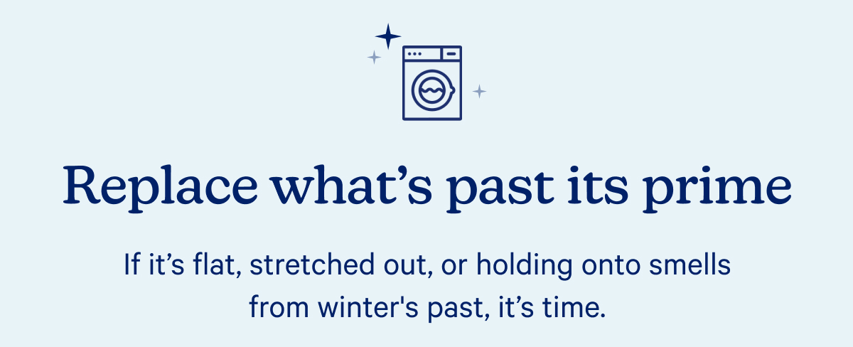 Replace what's past its prime