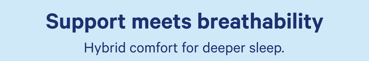 Support meets breathability