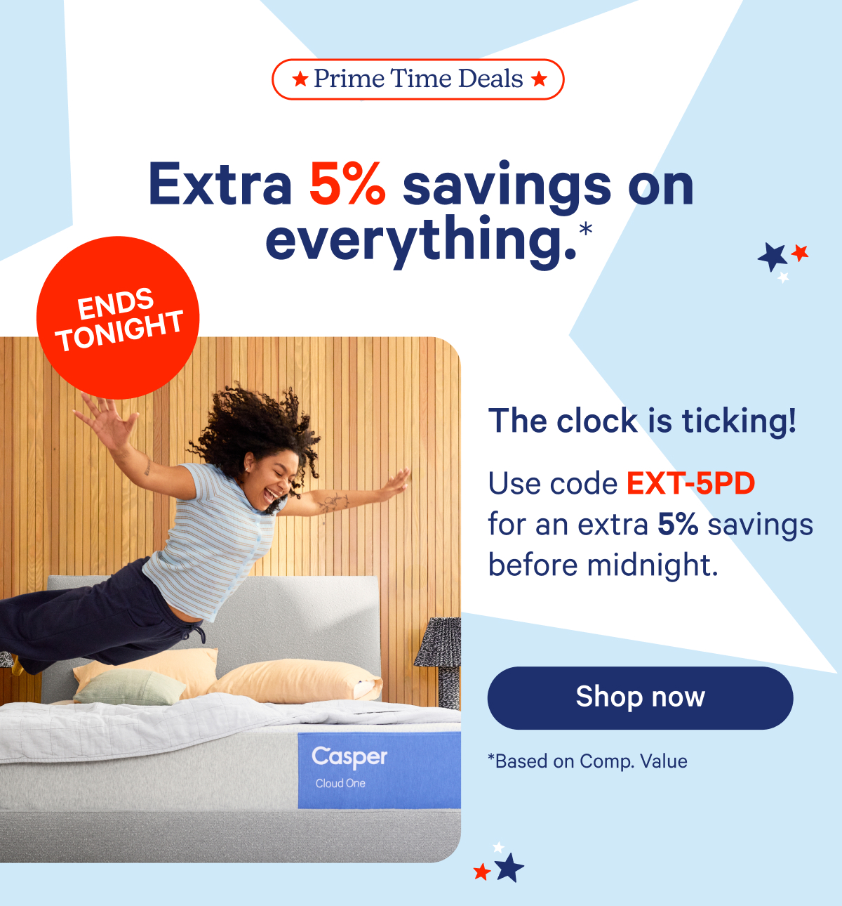 Save an extra 5% sitewide
