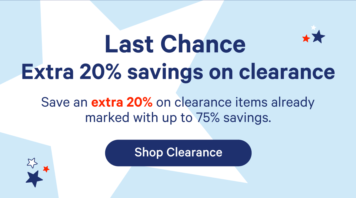Shop clearance