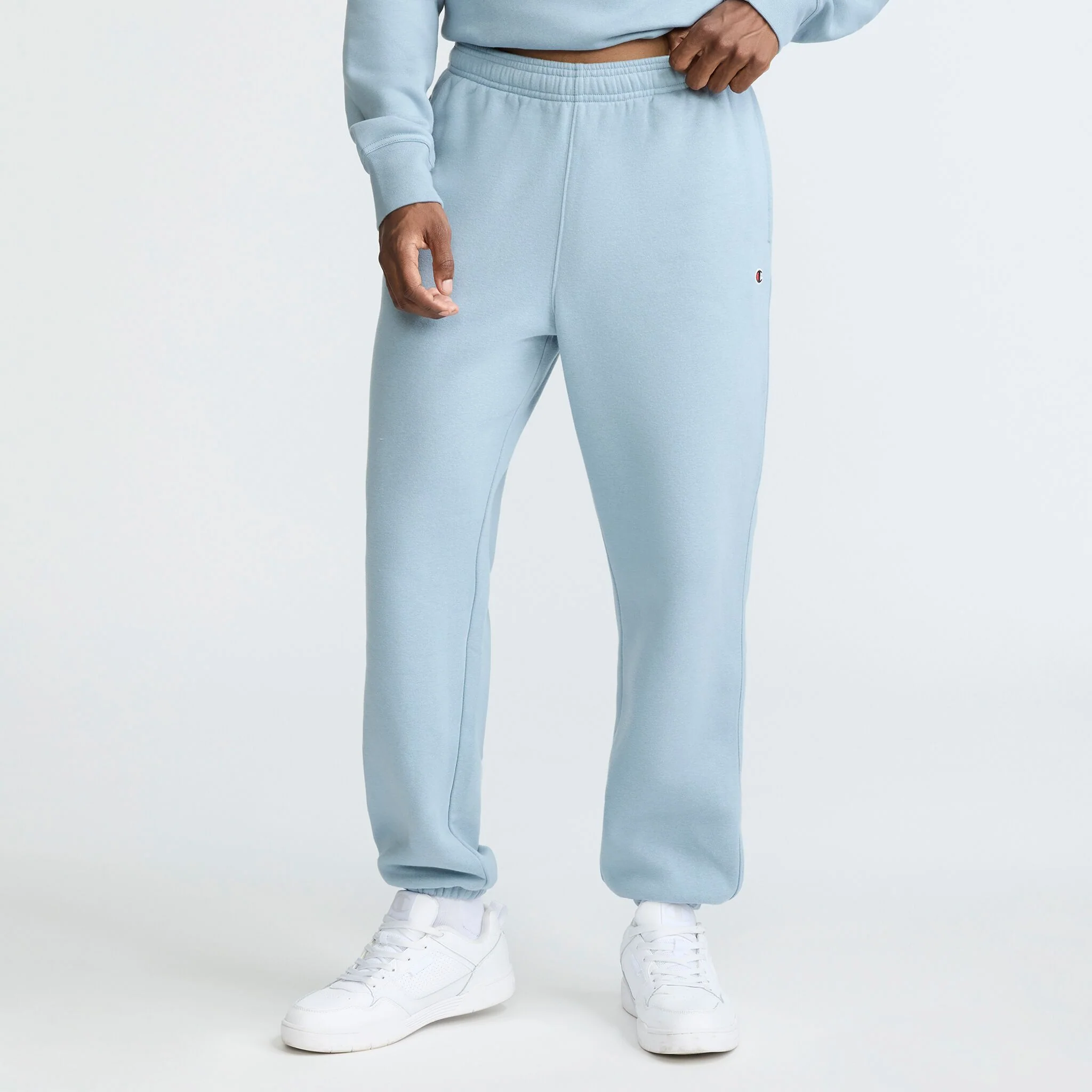 Image of Powerblend Sweatpants, Relaxed Hem, C Logo