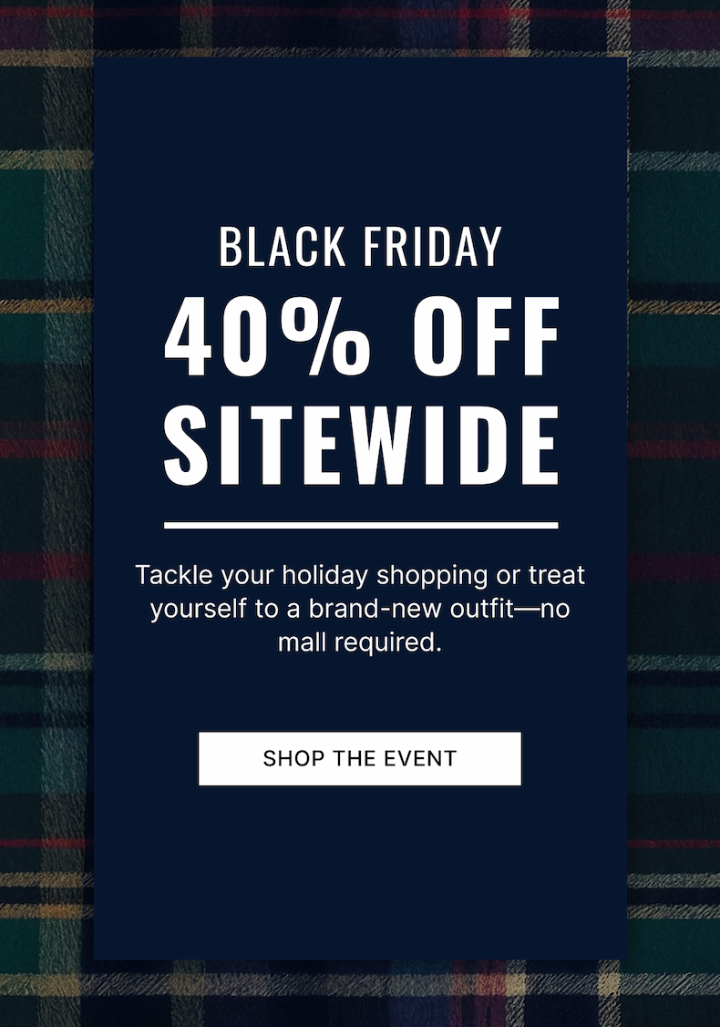 40% Off Sitwide Shop The Event