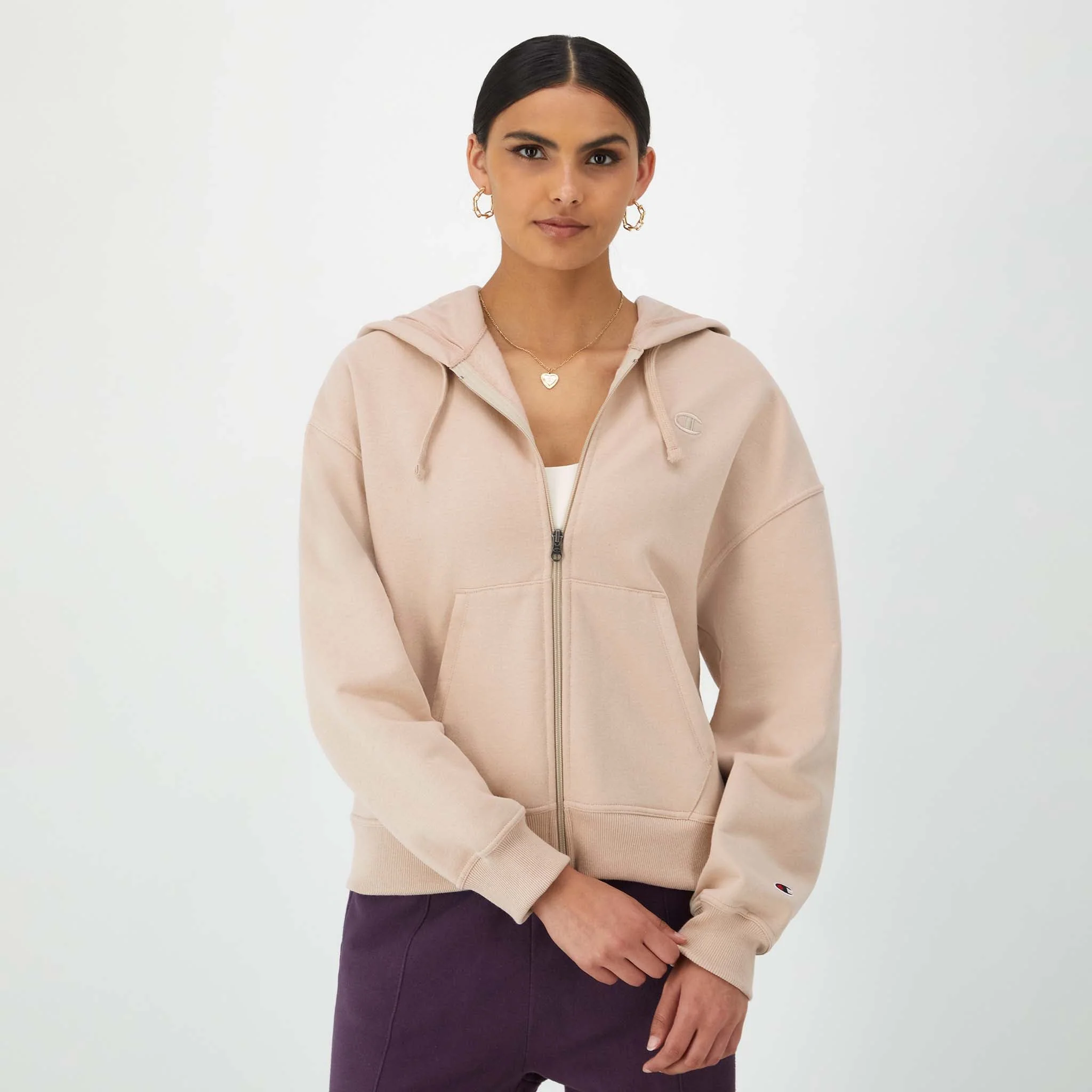 Image of Powerblend Zip-Up Hoodie, C Logo