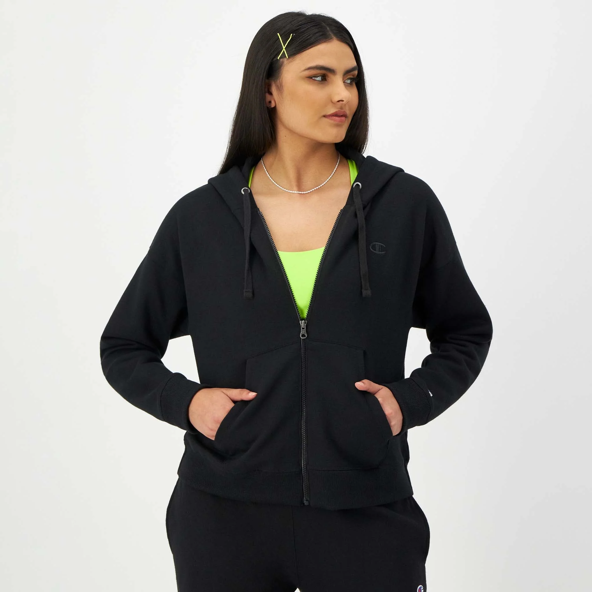 Image of Powerblend Zip-Up Hoodie, C Logo