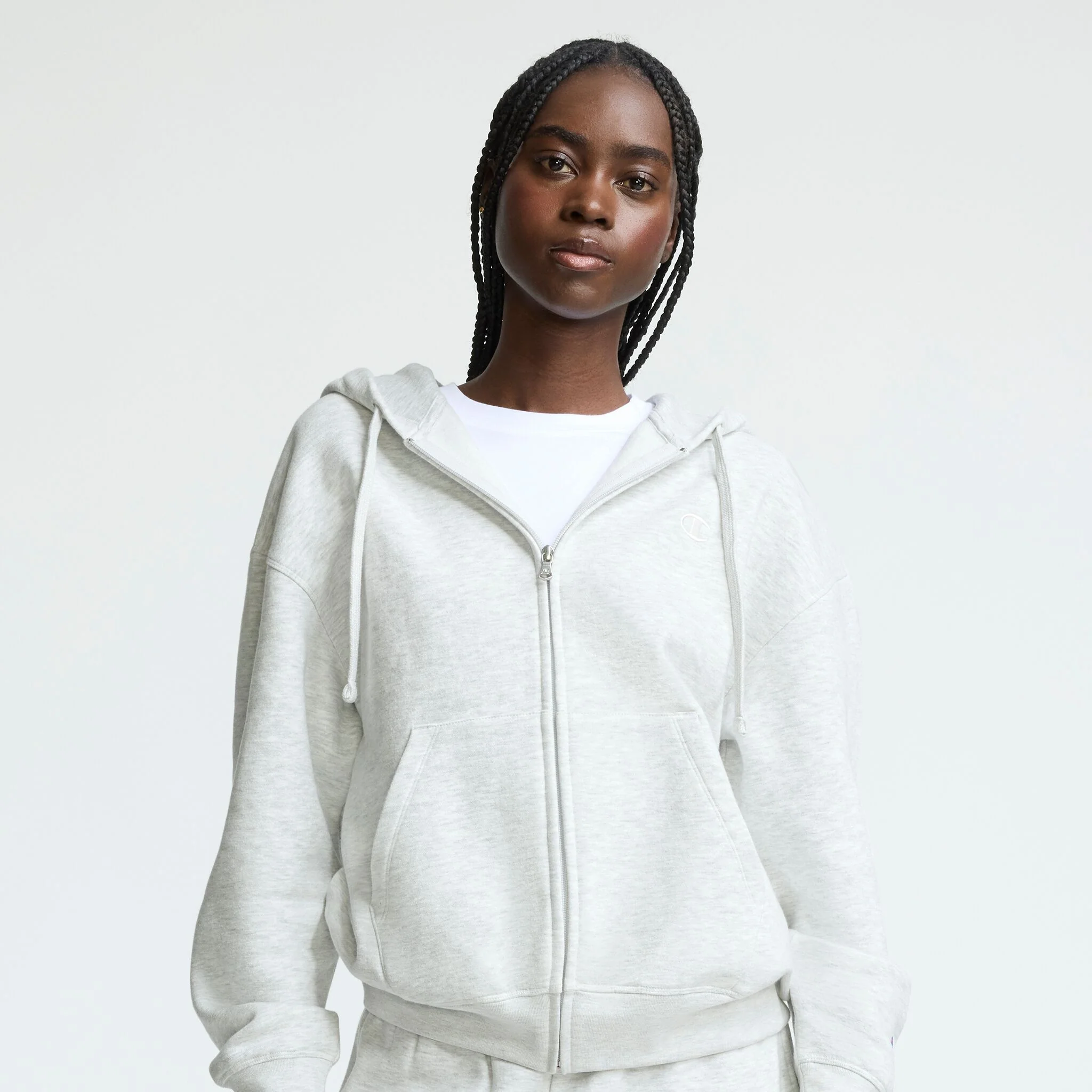 Image of Powerblend Zip-Up Hoodie, C Logo