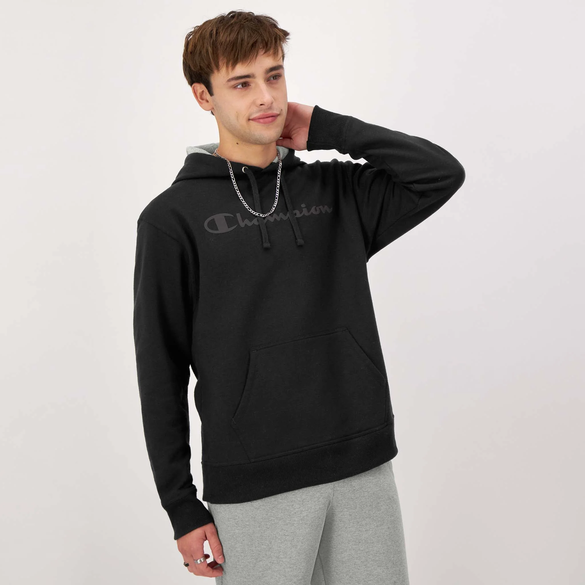 Image of Powerblend Hoodie, Tonal Script Logo