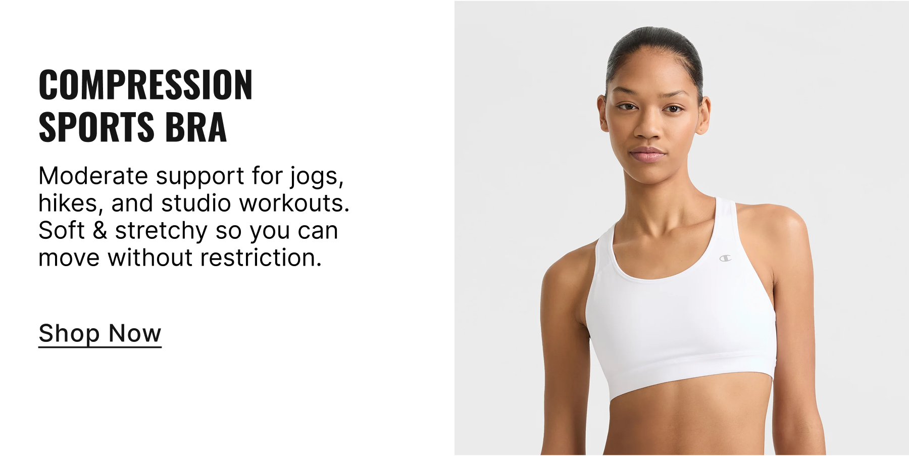 Compression Sports Bra, C Logo