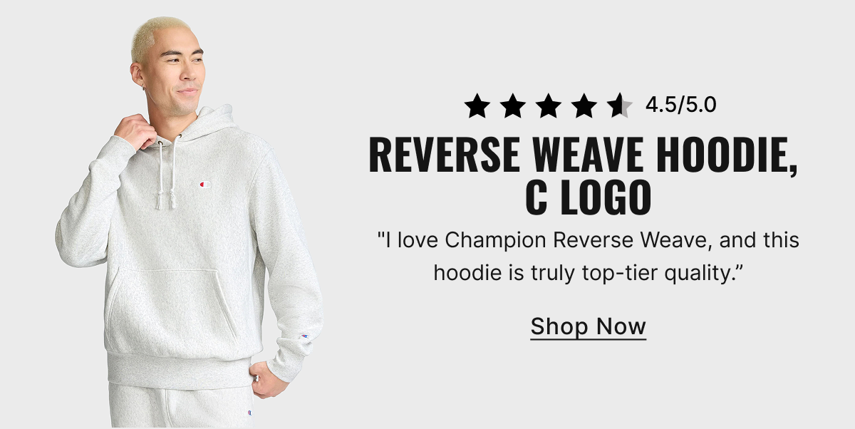 Reverse Weave Hoodie, C Logo