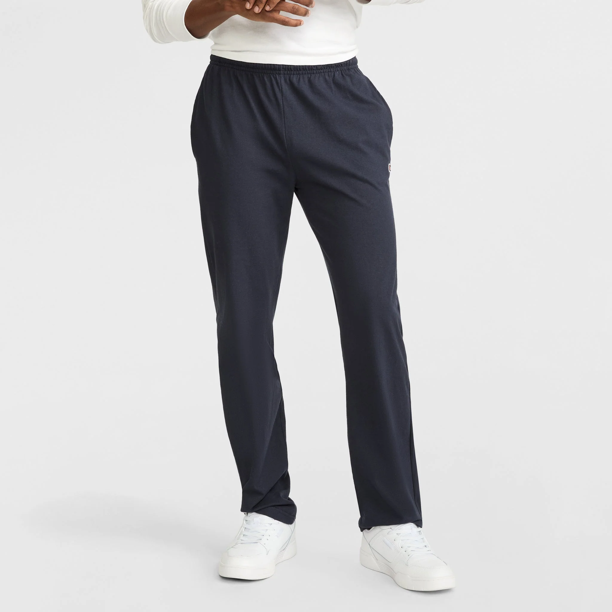 Image of Lightweight Lounge Pants, Open Hem, C Logo
