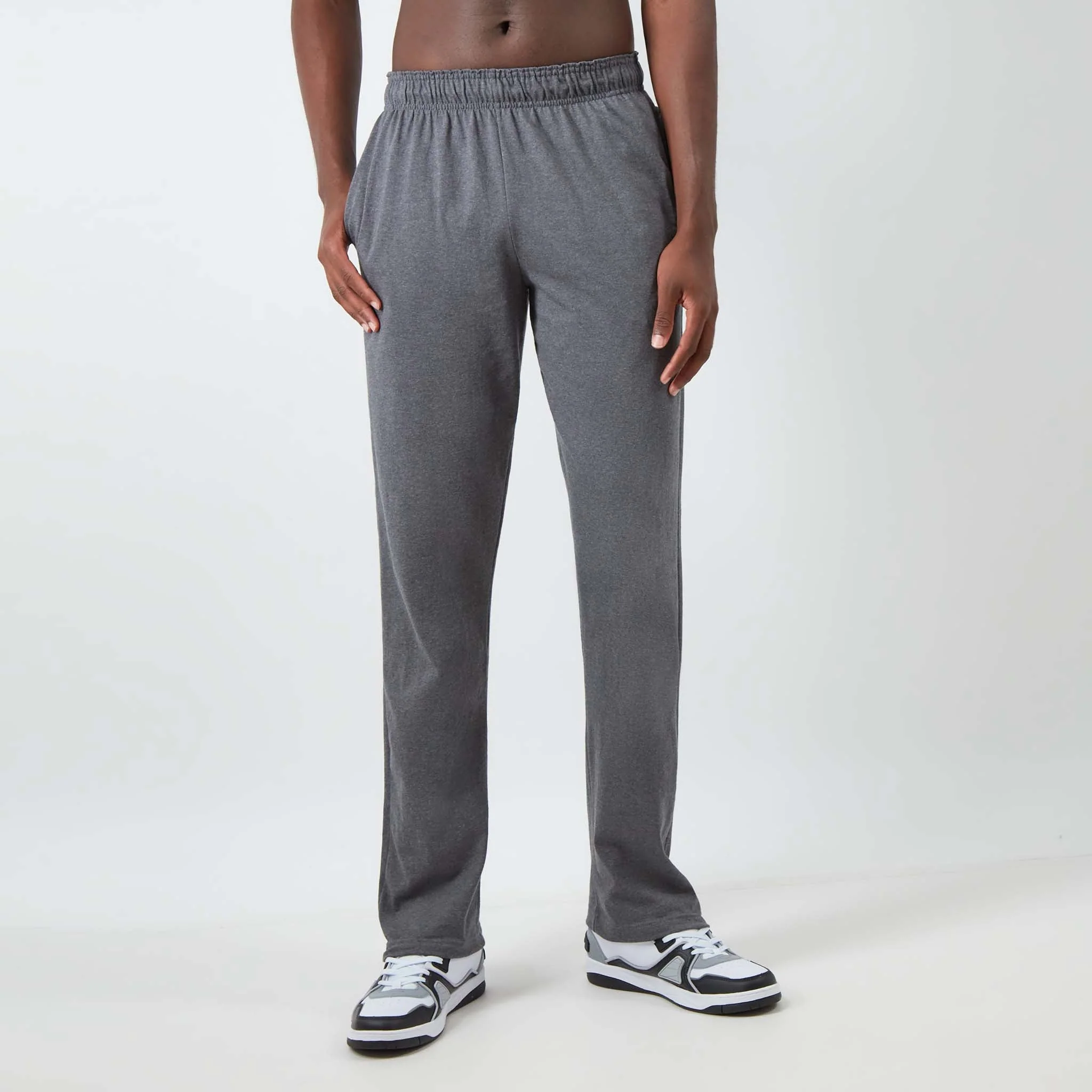 Image of Lightweight Lounge Pants, Open Hem, C Logo