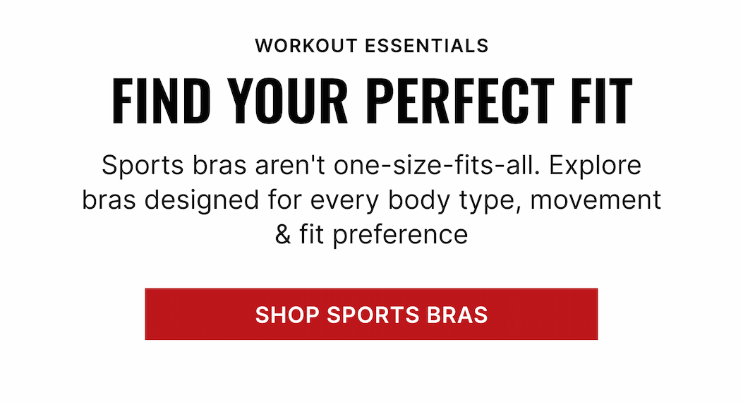Workout Essentials | Find Your Perfect Fit [Shop Sports Bras]