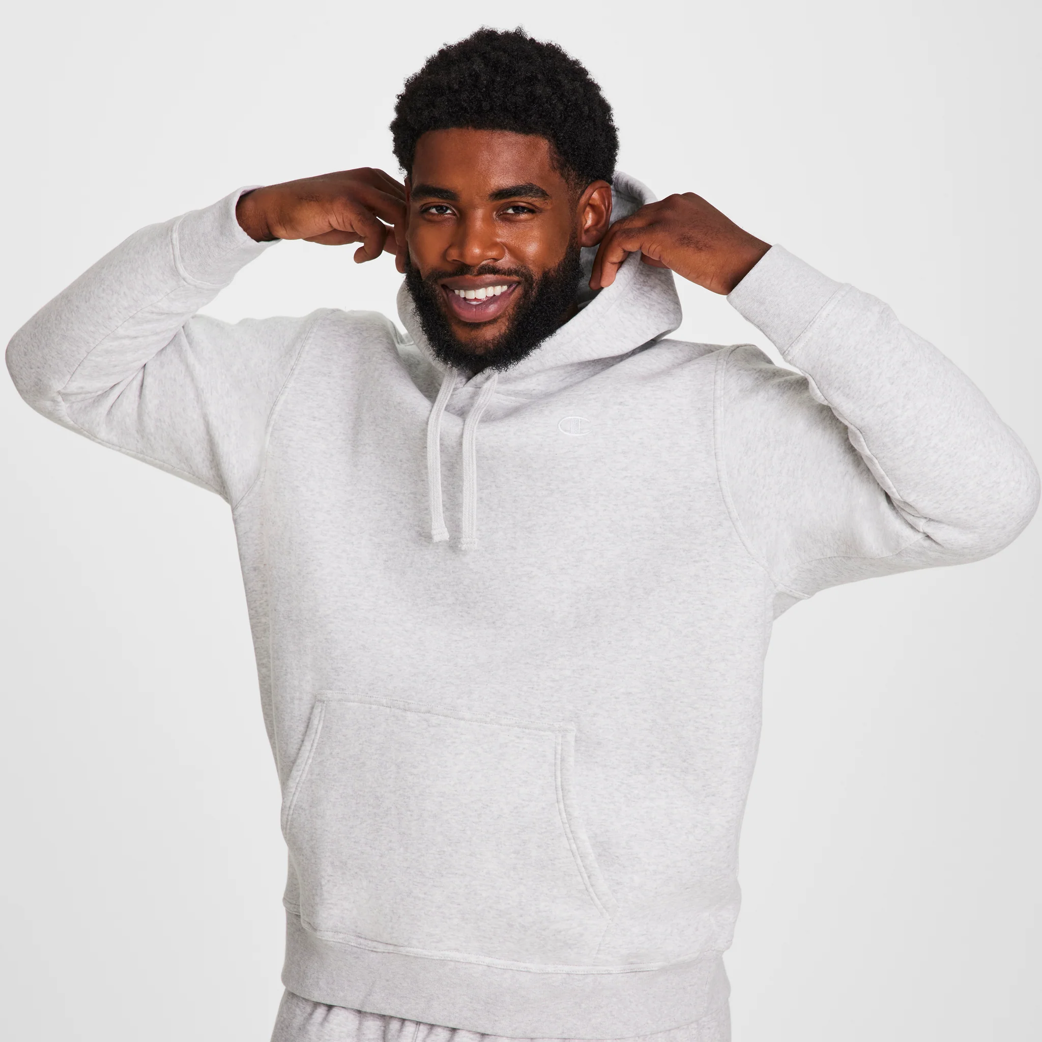 Image of Powerblend Hoodie, C Logo - Big & Tall