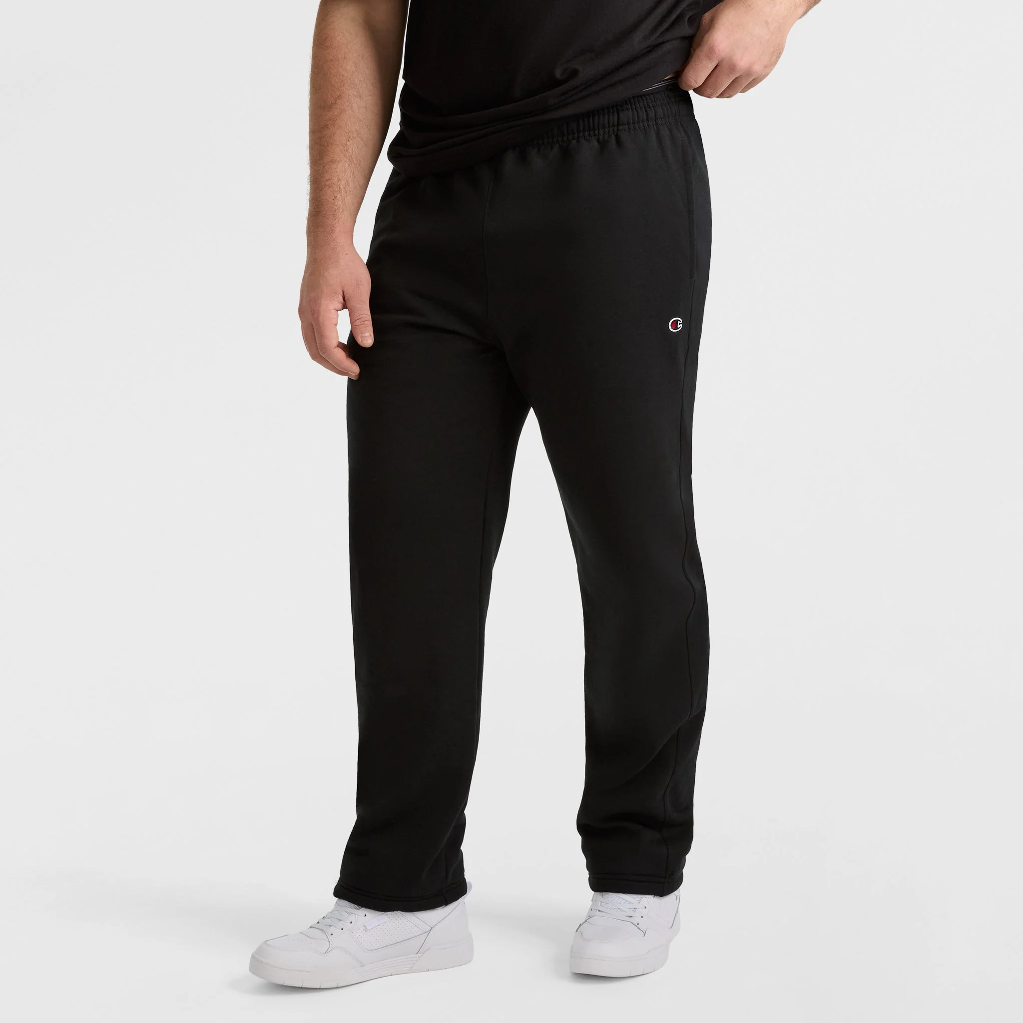 Image of Powerblend Sweatpants, Open Hem, C Logo - Big & Tall