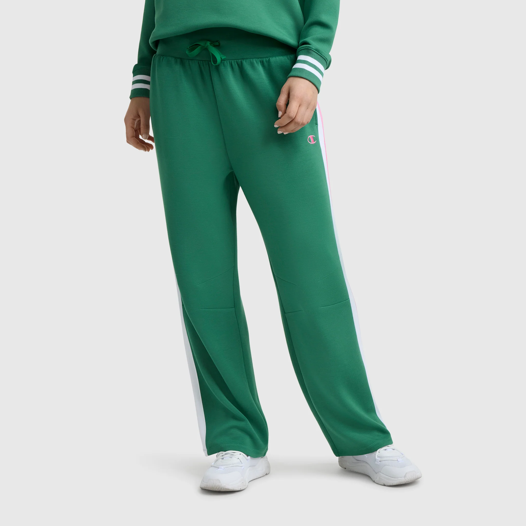 Image of Tennis Court Wide Leg Pant, C Logo