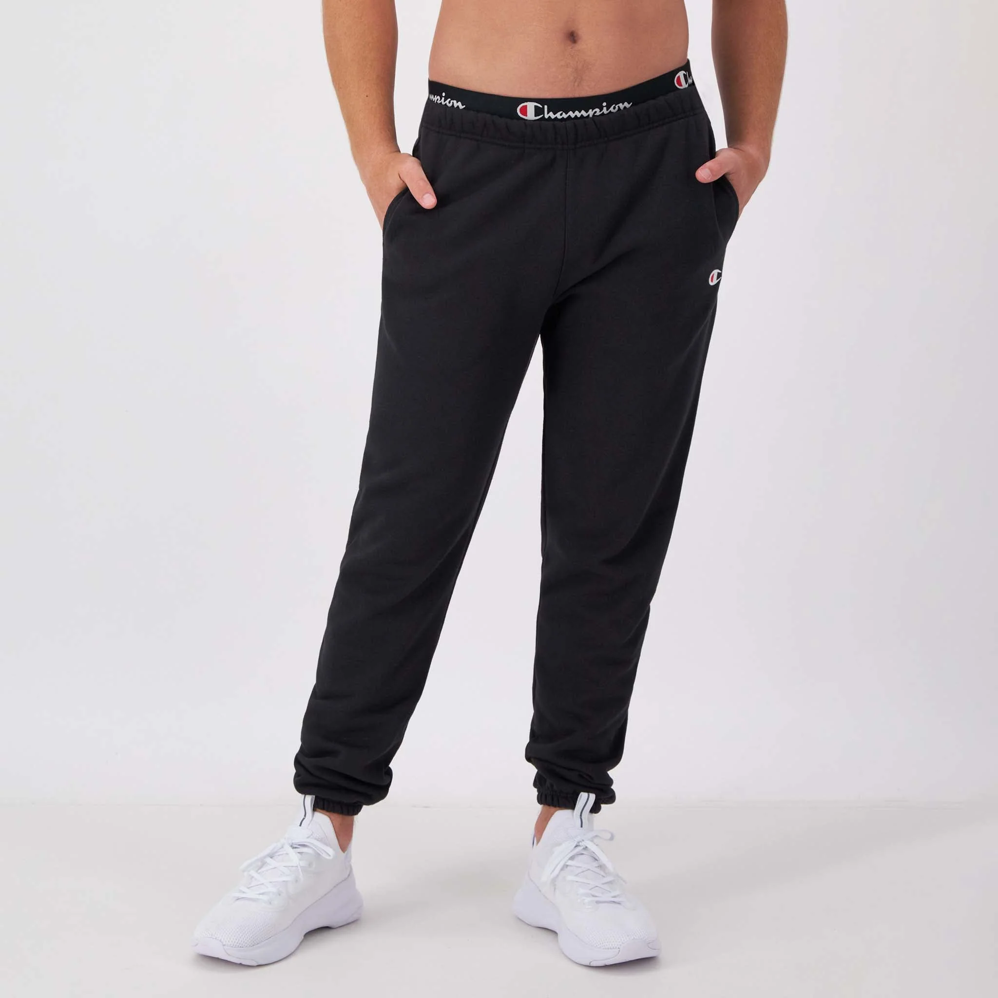 Image of Reverse Weave Small Logo Cinched Sweatpants