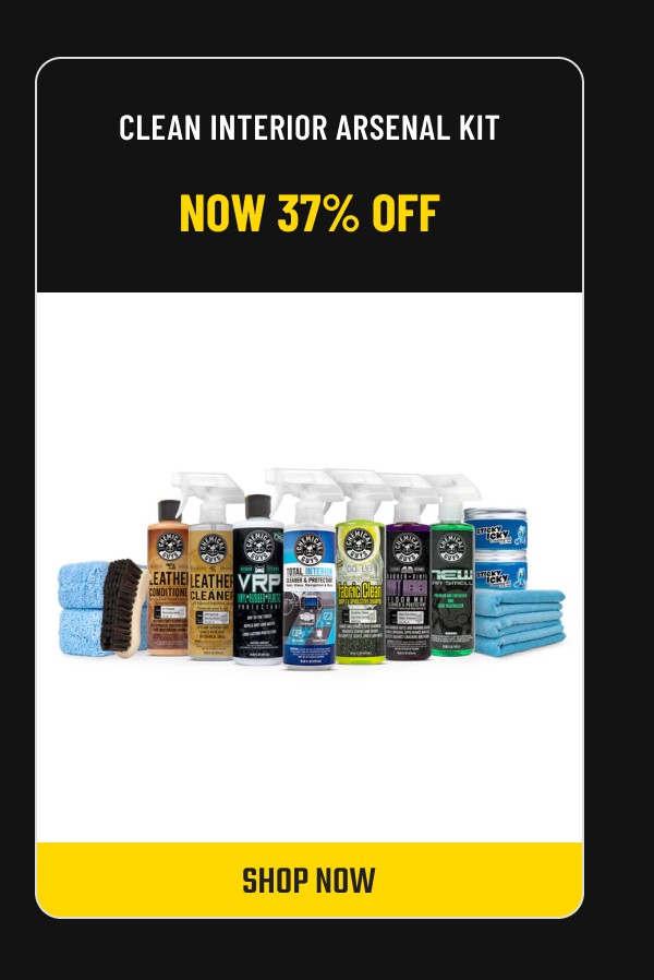Clean Interior Arsenal Kit - Now 37% Off