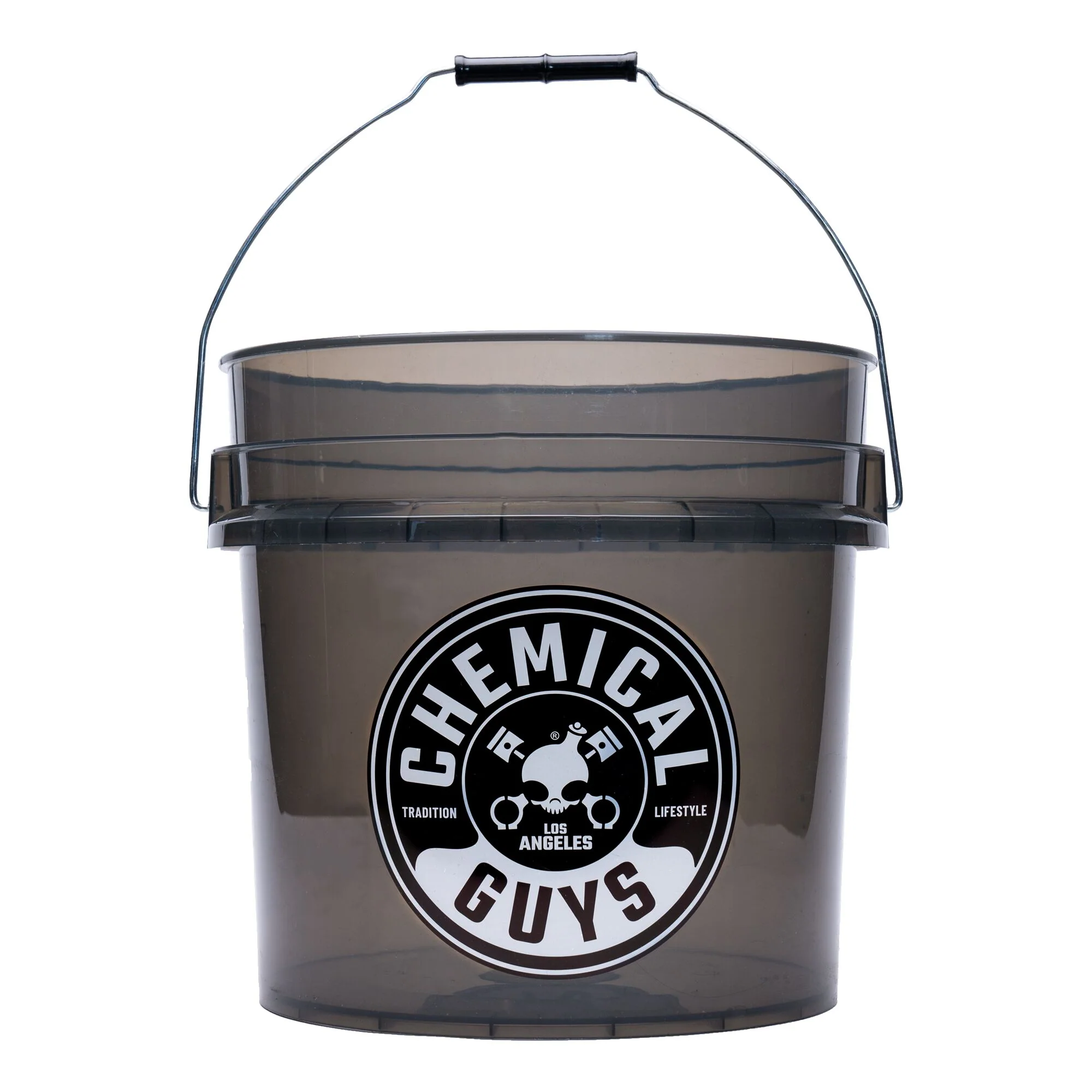 Image of Heavy Duty Ultra Clear Detailing Bucket, 4.25 Gal, Smoked Obsidian Black