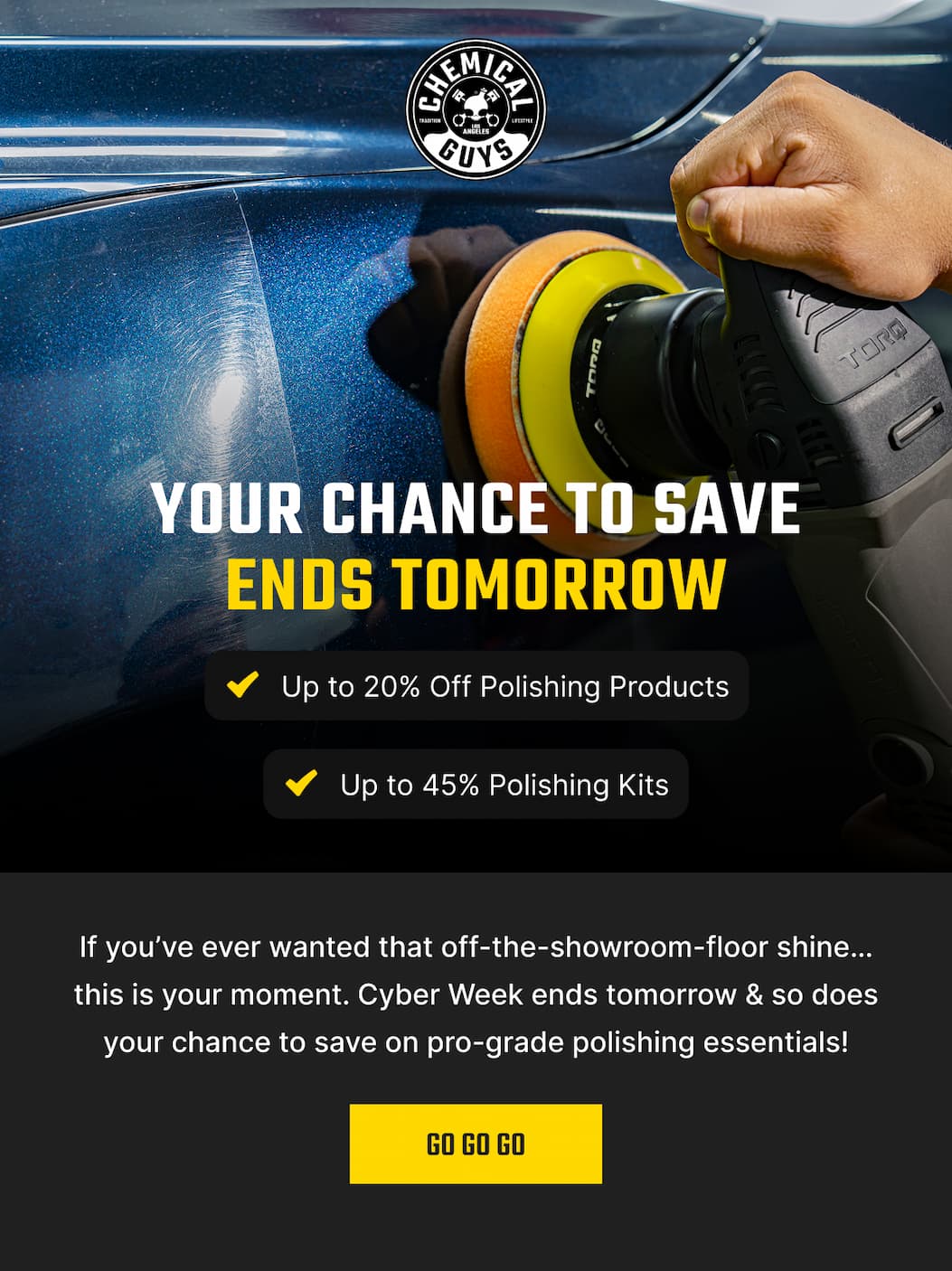 Shop Polishing - Deals End Tomorrow