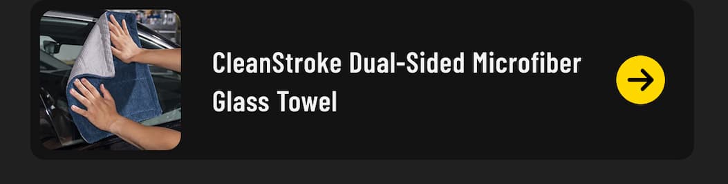 CleanStroke Dual-Sided Microfiber Glass Towel