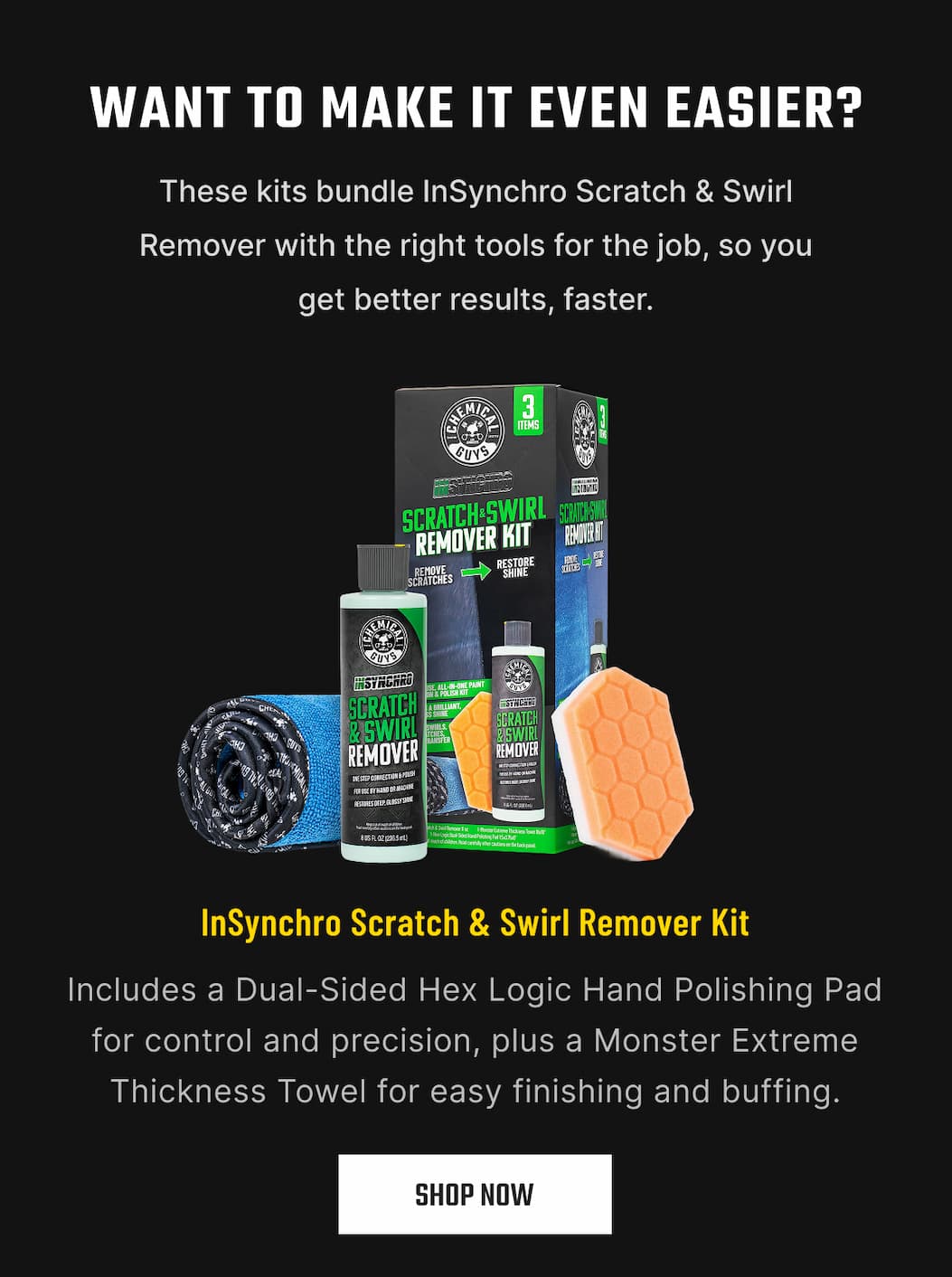 InSynchro Scratch & Swirl Remover Kit