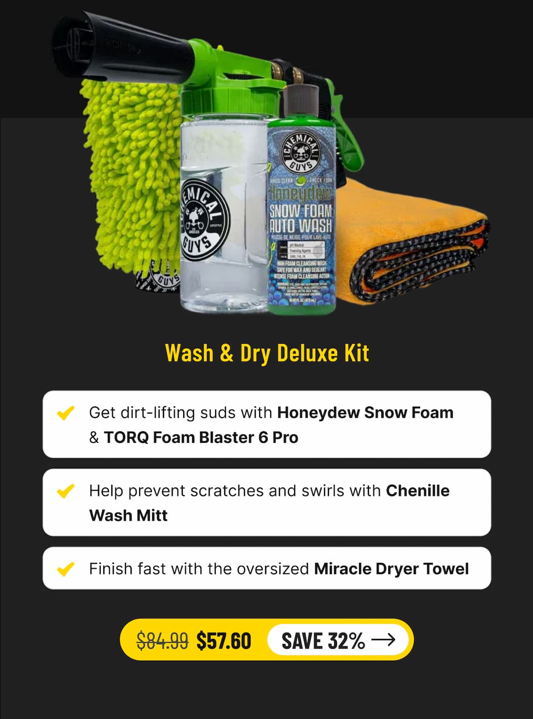 Wash & Dry Deluxe Kit