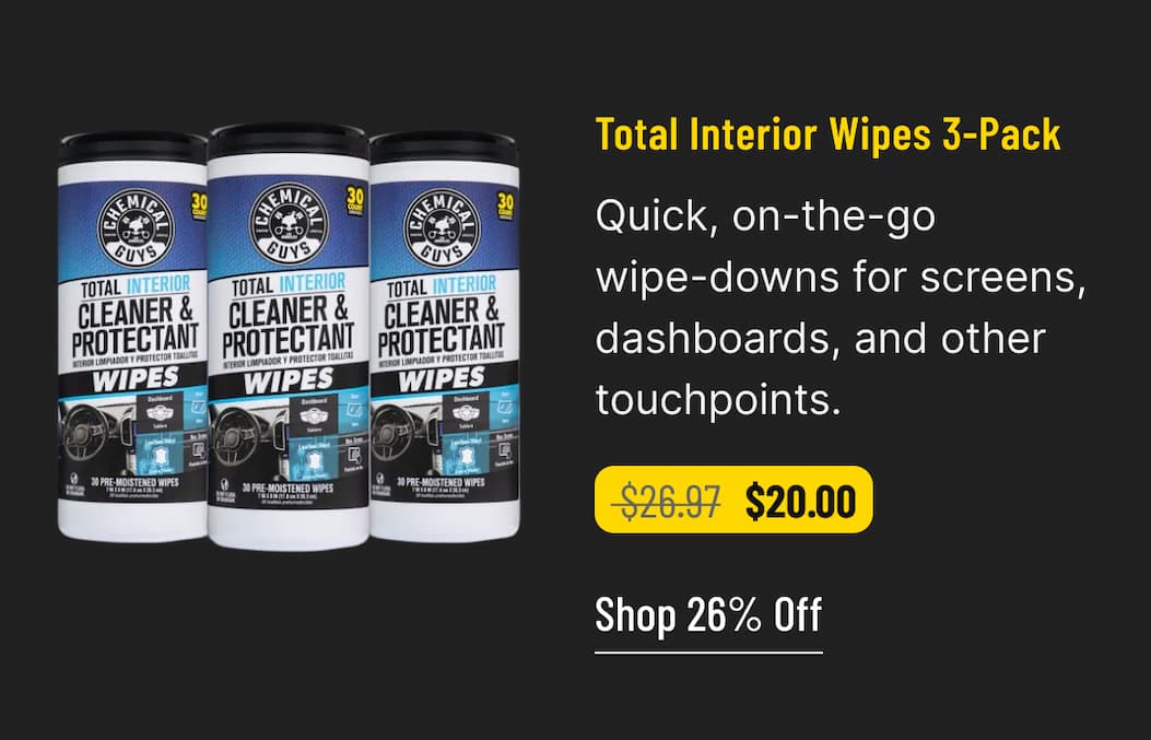 Total Interior Wipes 3-Pack Kit