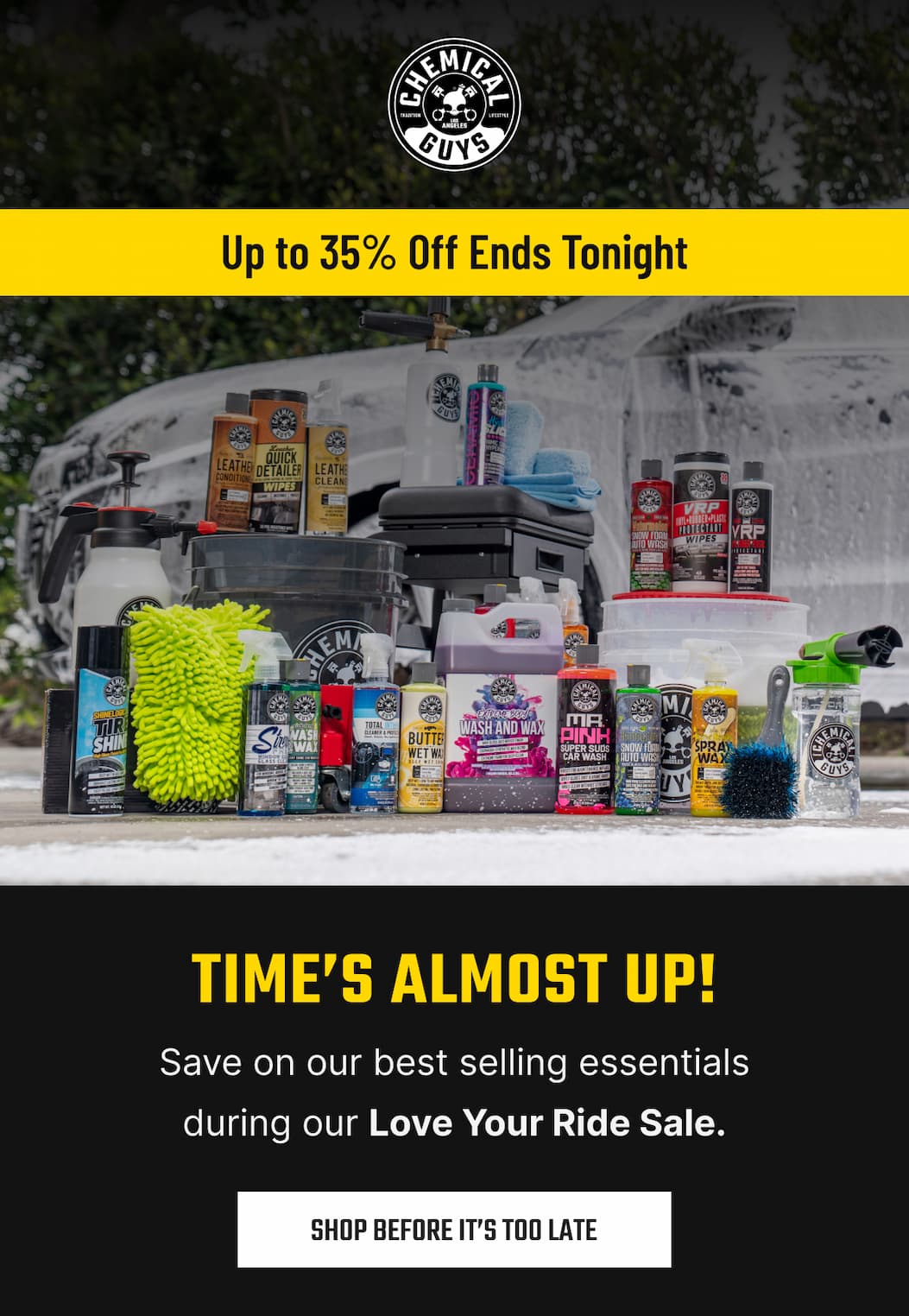 Final Hours: Love Your Ride Sale! Up to 35% Off