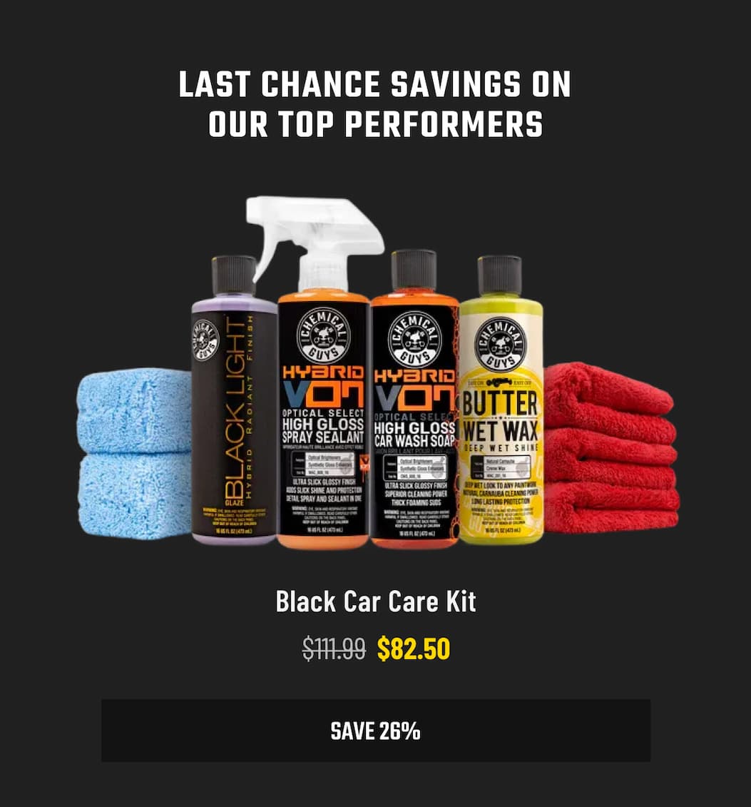 Black Car Care Kit