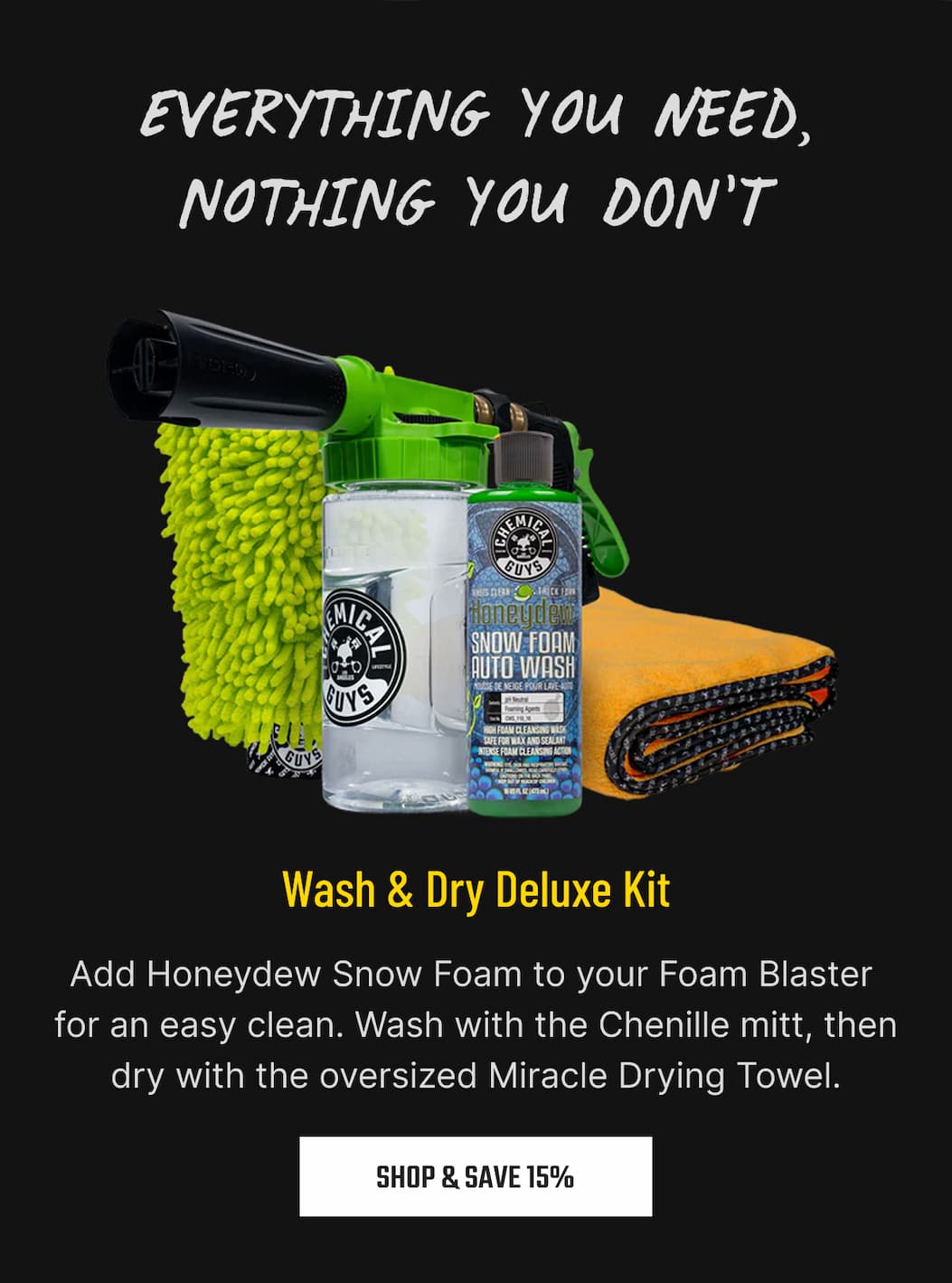 Wash & Dry Deluxe Kit